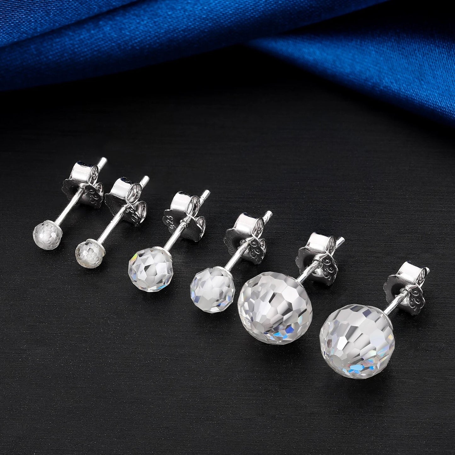  Sphere Cut Earrings