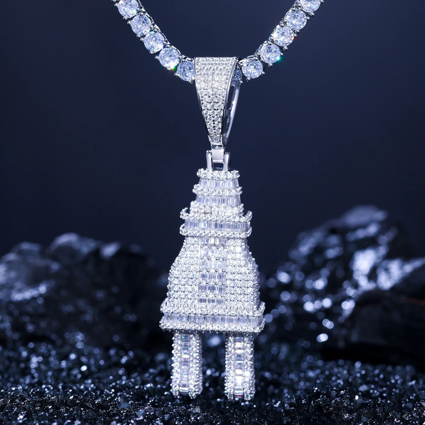 Baguette Plug Pendant