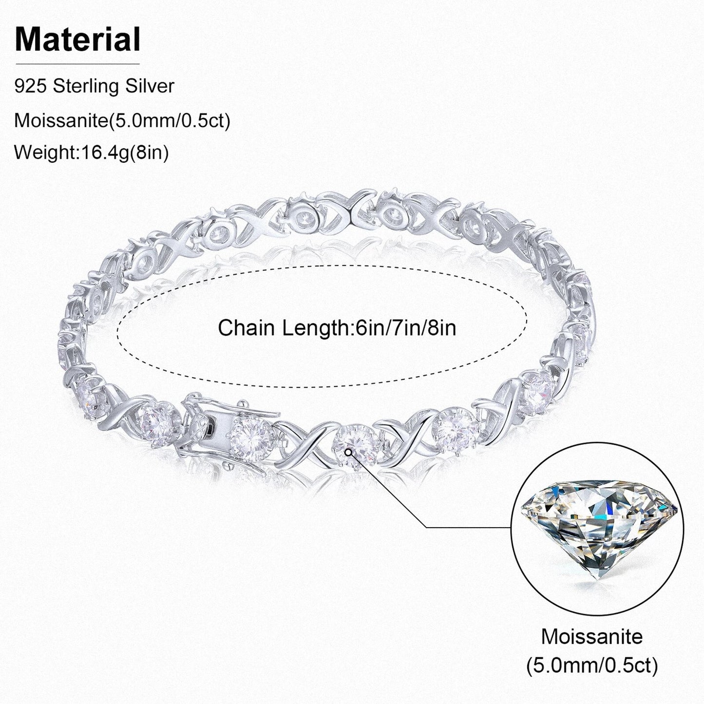 3-8mm Infinity Bracelet