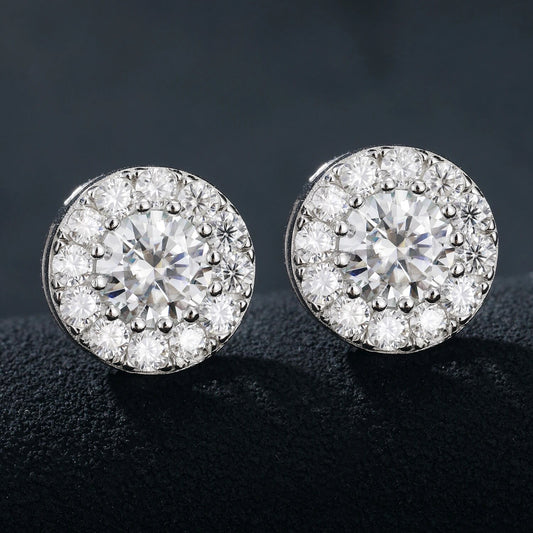 Stone Round Earring