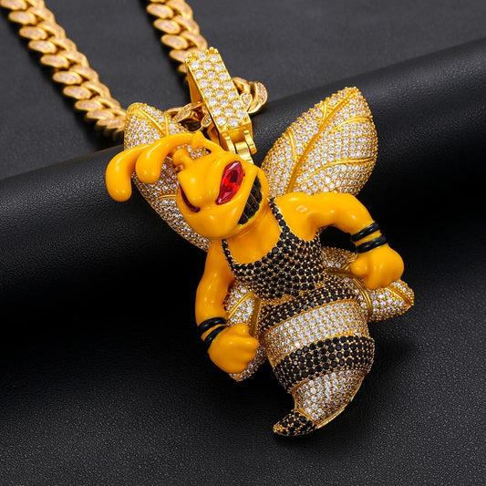 Big Yellow Bee Pendant