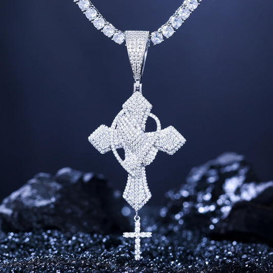 Praying Hand Cross Pendant