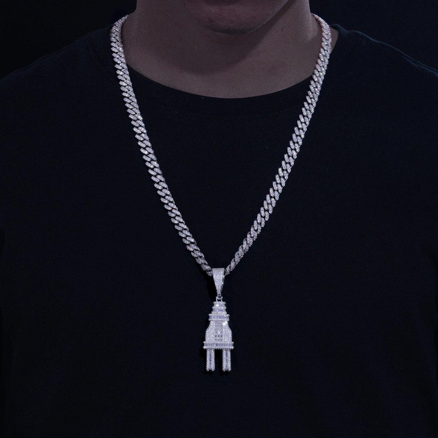 Baguette Plug Pendant