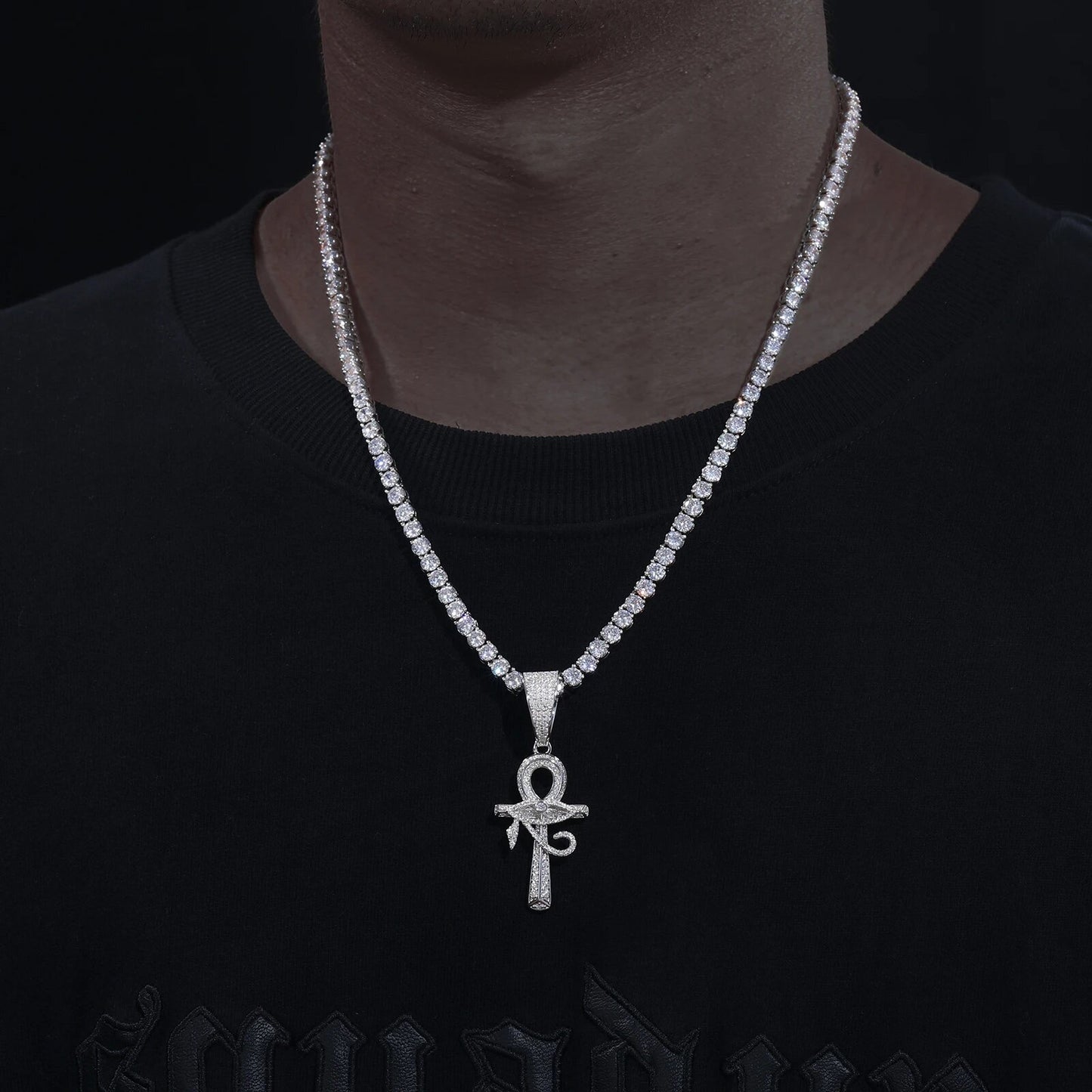 Eye of Horus Ankh Cross Pendant