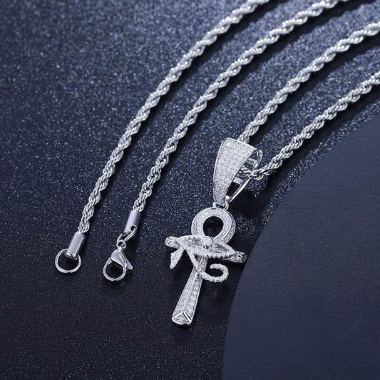 Eye of Horus Ankh Cross Pendant