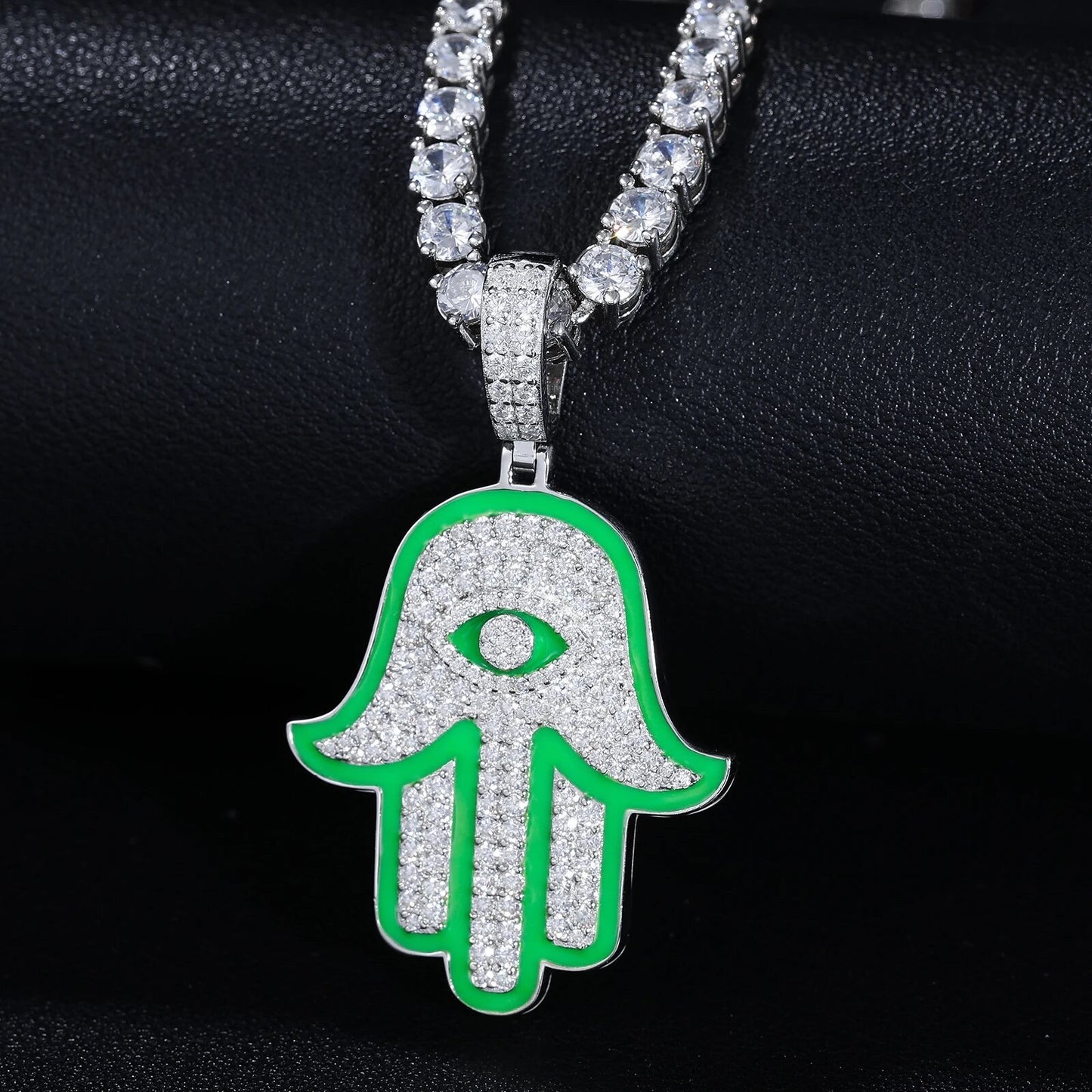 Glow Hamsa Pendant