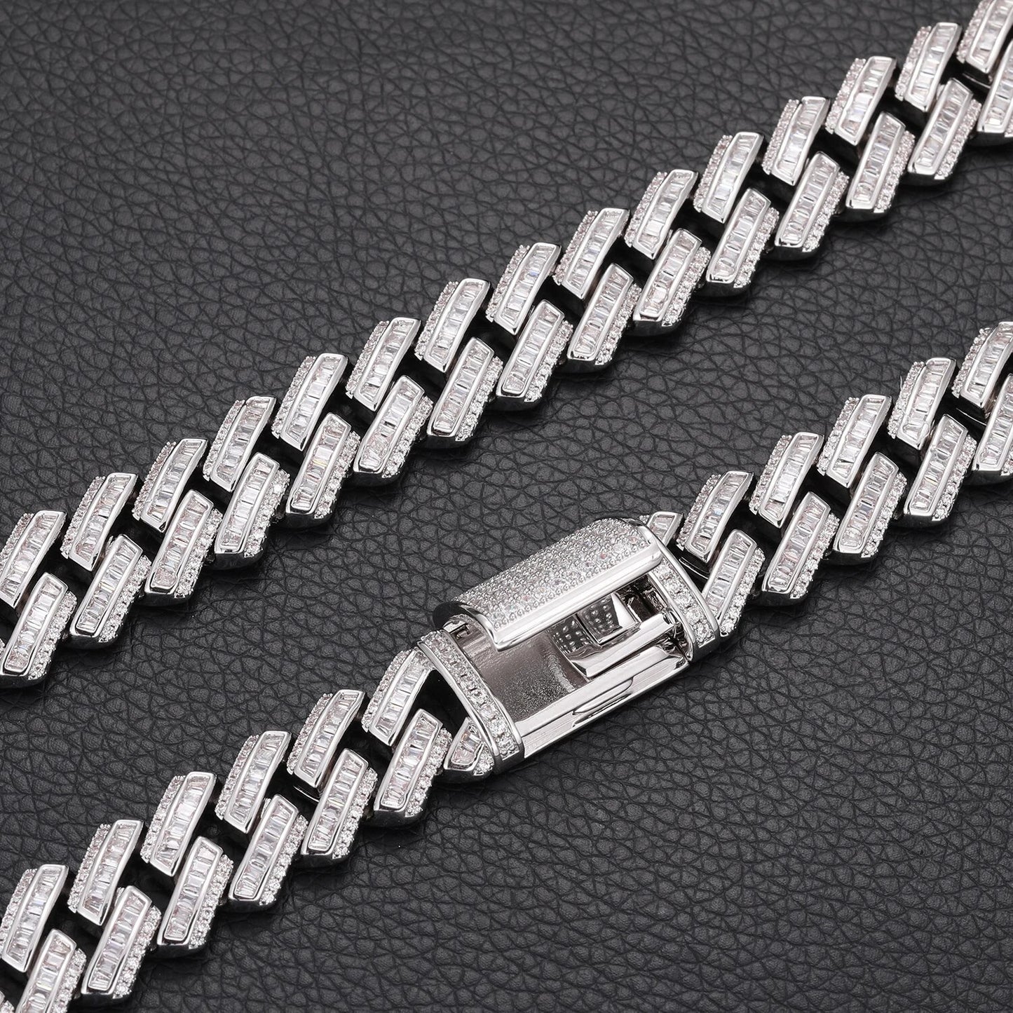 14mm Baguette Style Chain/Bracelet