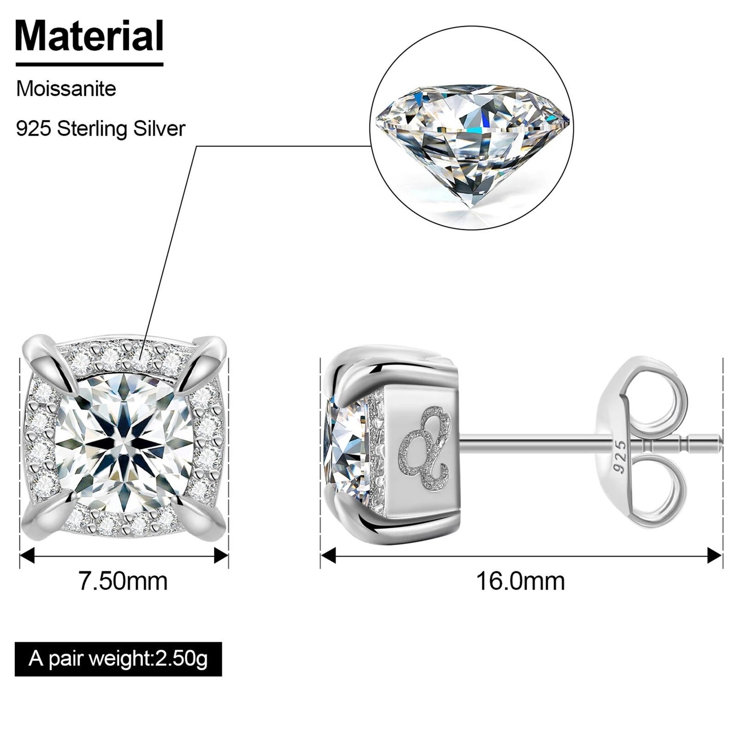 0.8CT Stud Earring