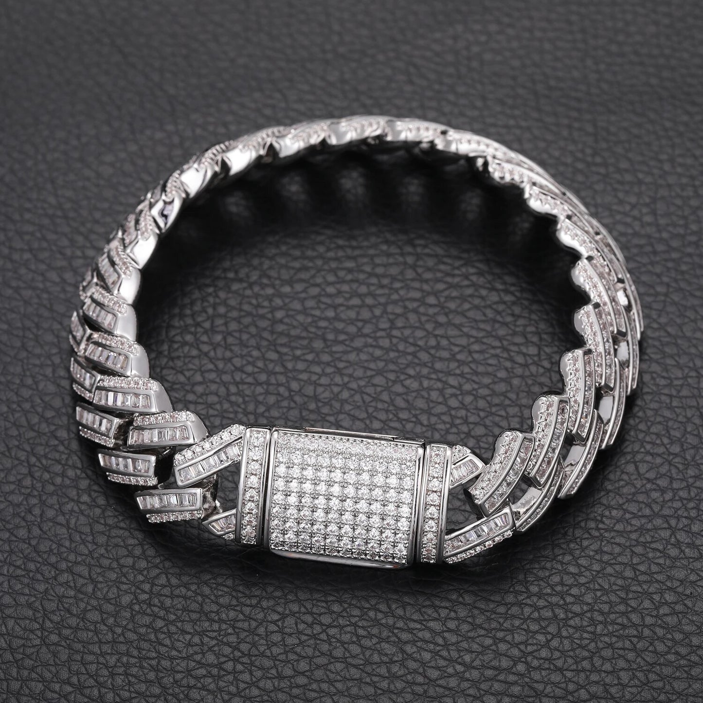 14mm Baguette Style Chain/Bracelet