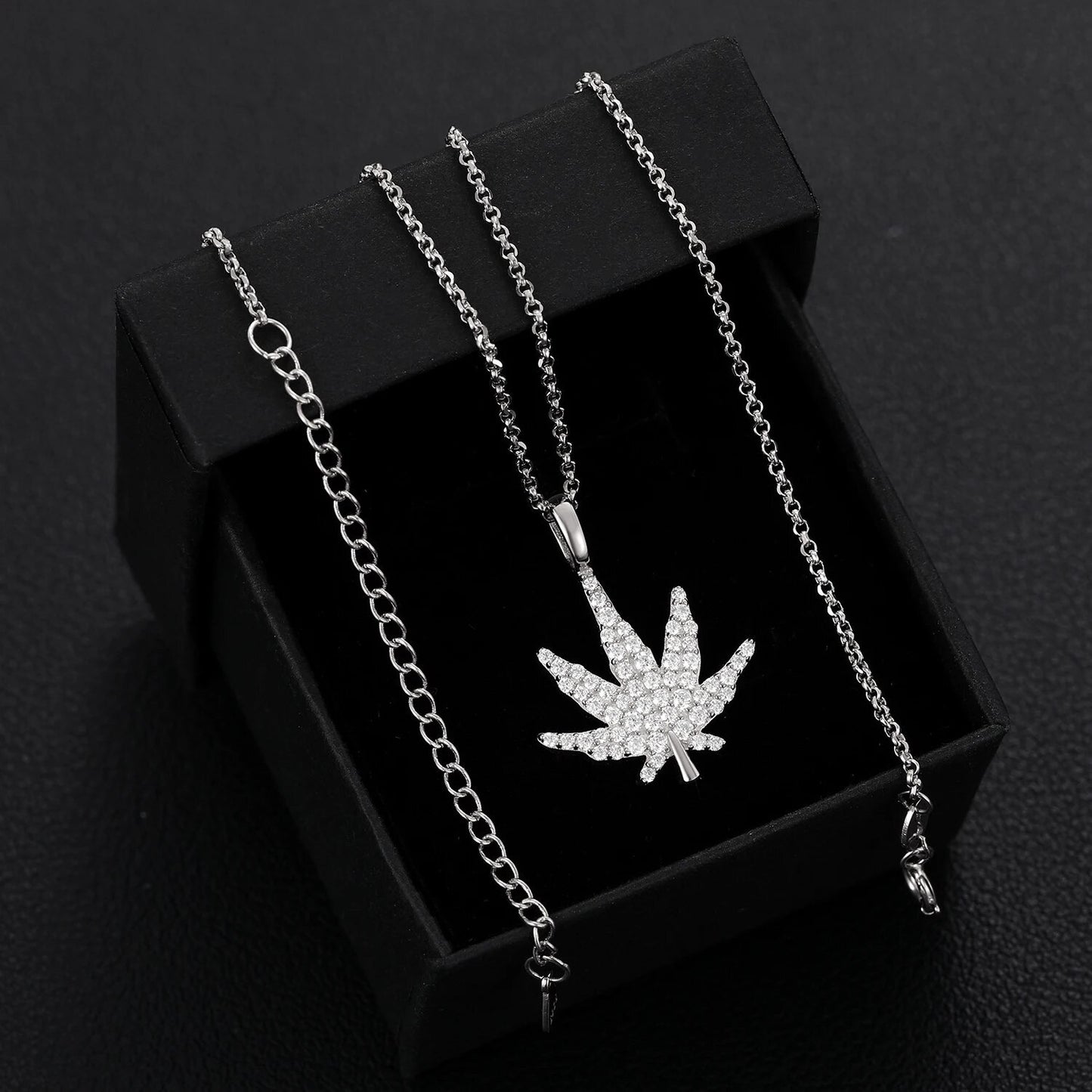 MJ Leaf Pendant