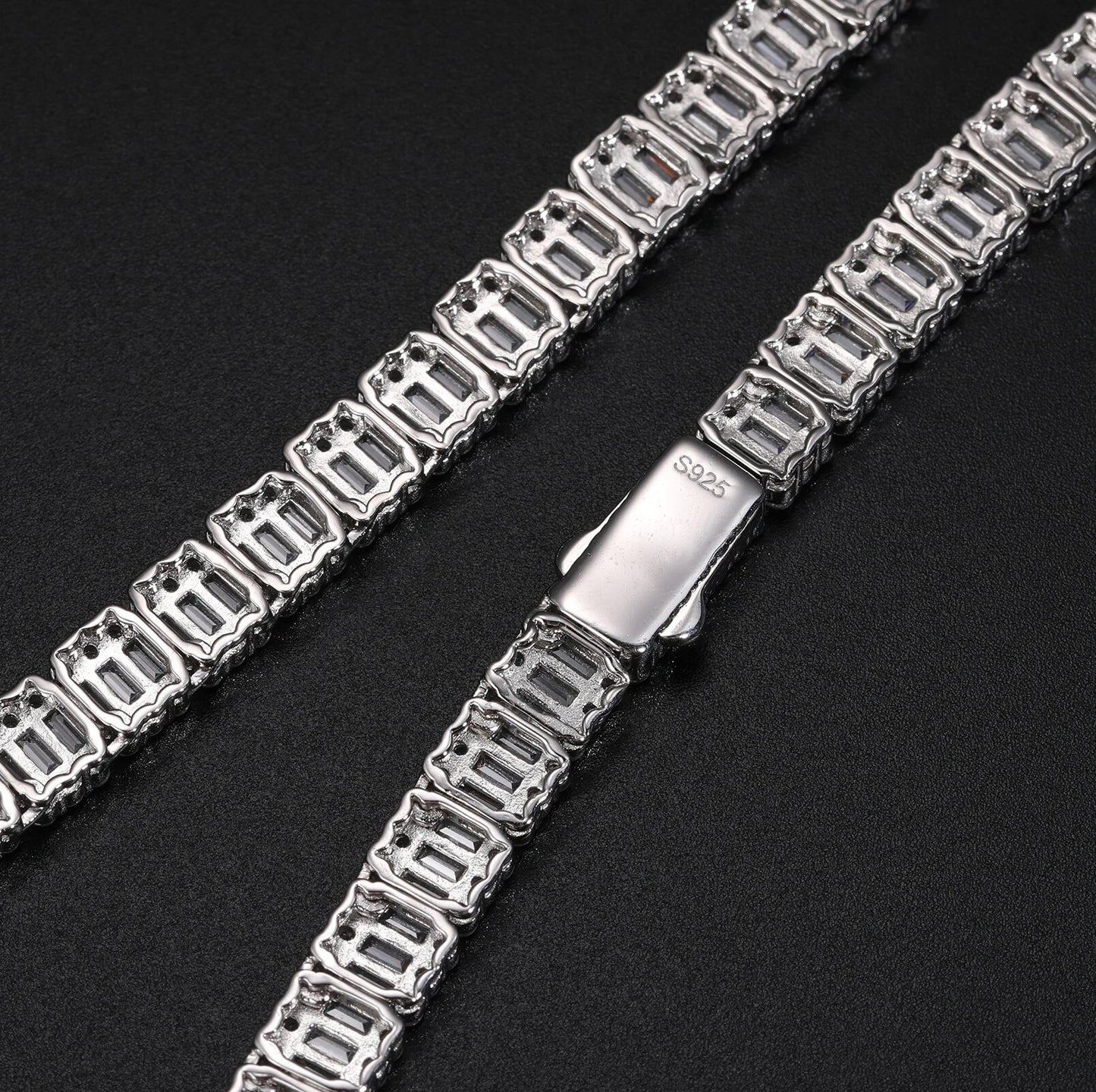 Baguette Bezel Chain/Bracelet