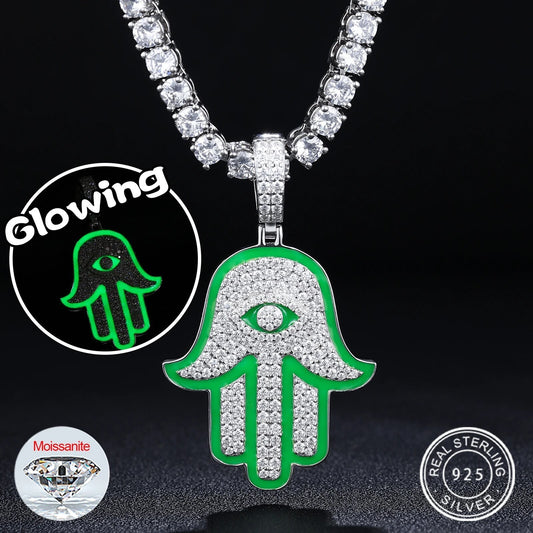 Glow Hamsa Pendant