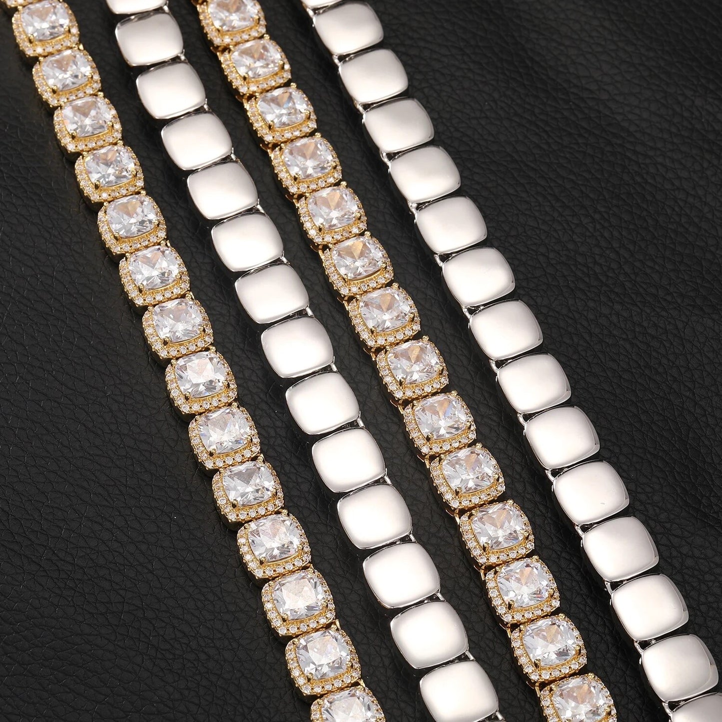 10mm Bezel Set Tennis Chain/Bracelet