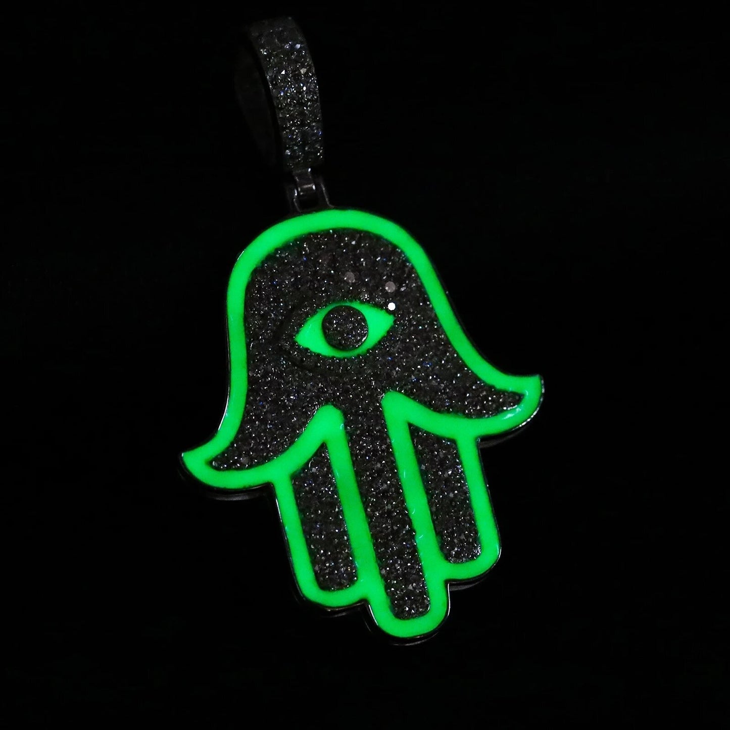 Glow Hamsa Pendant