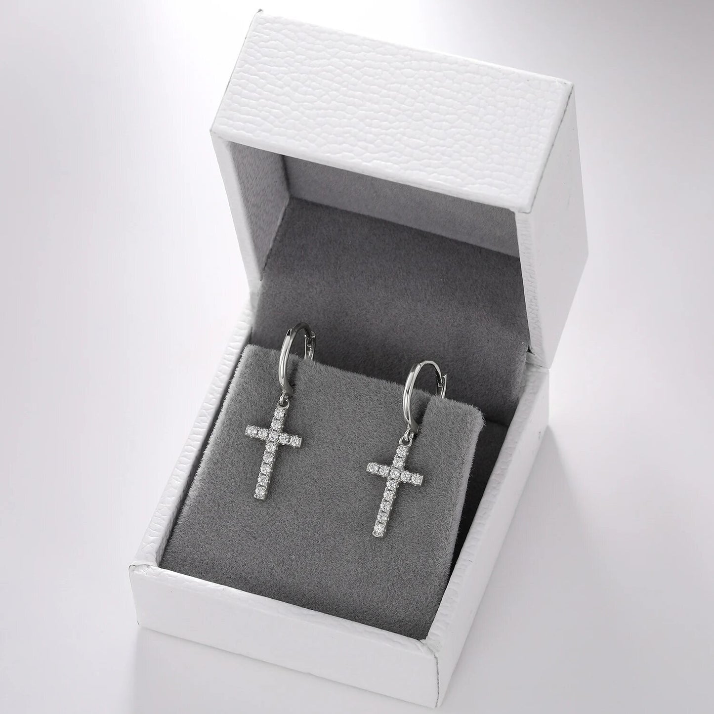 Hanging Cross Earrings