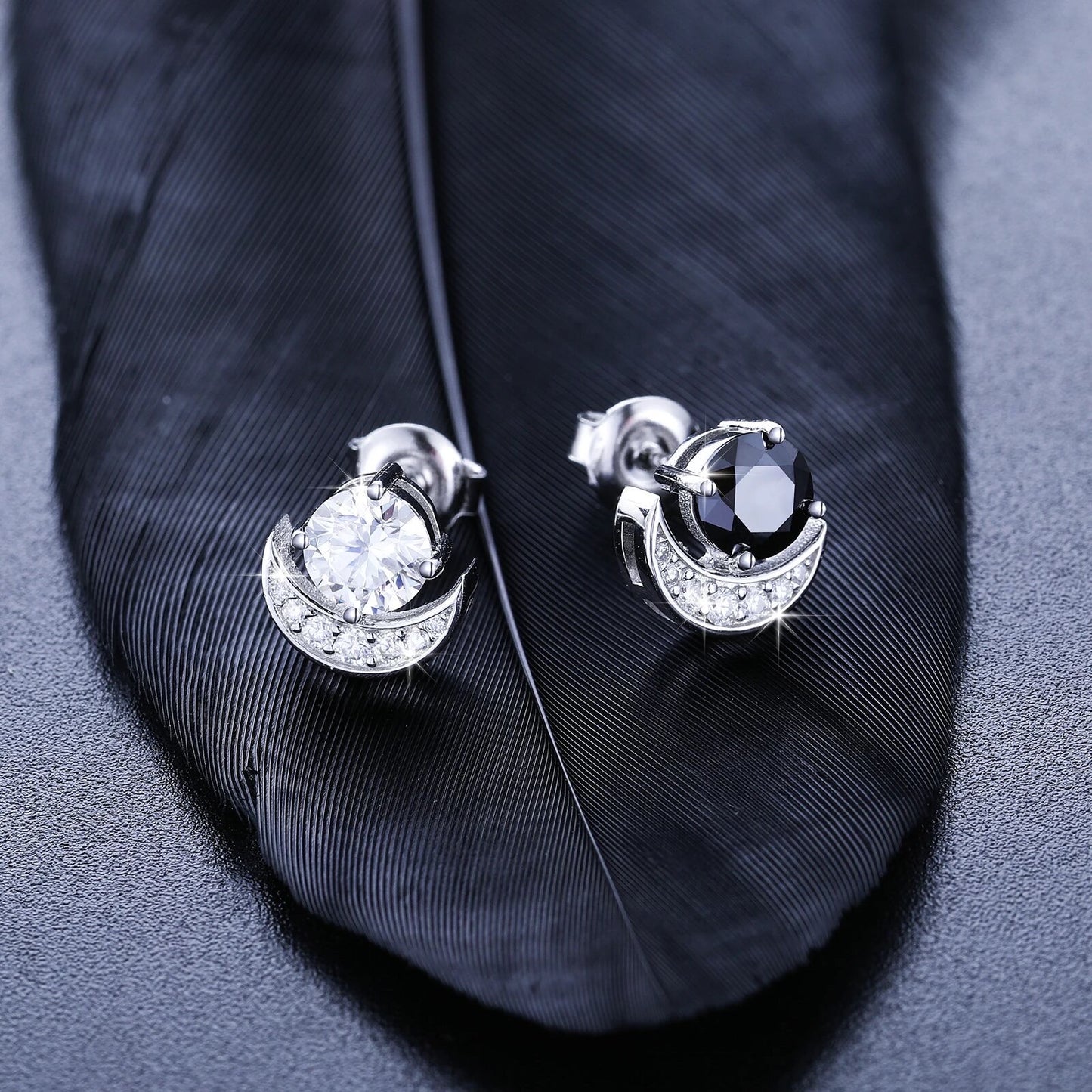 Moon Stud Earrings