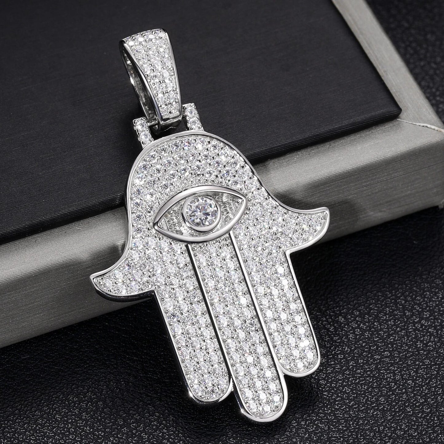 Hamsa Evil Eye Pendant