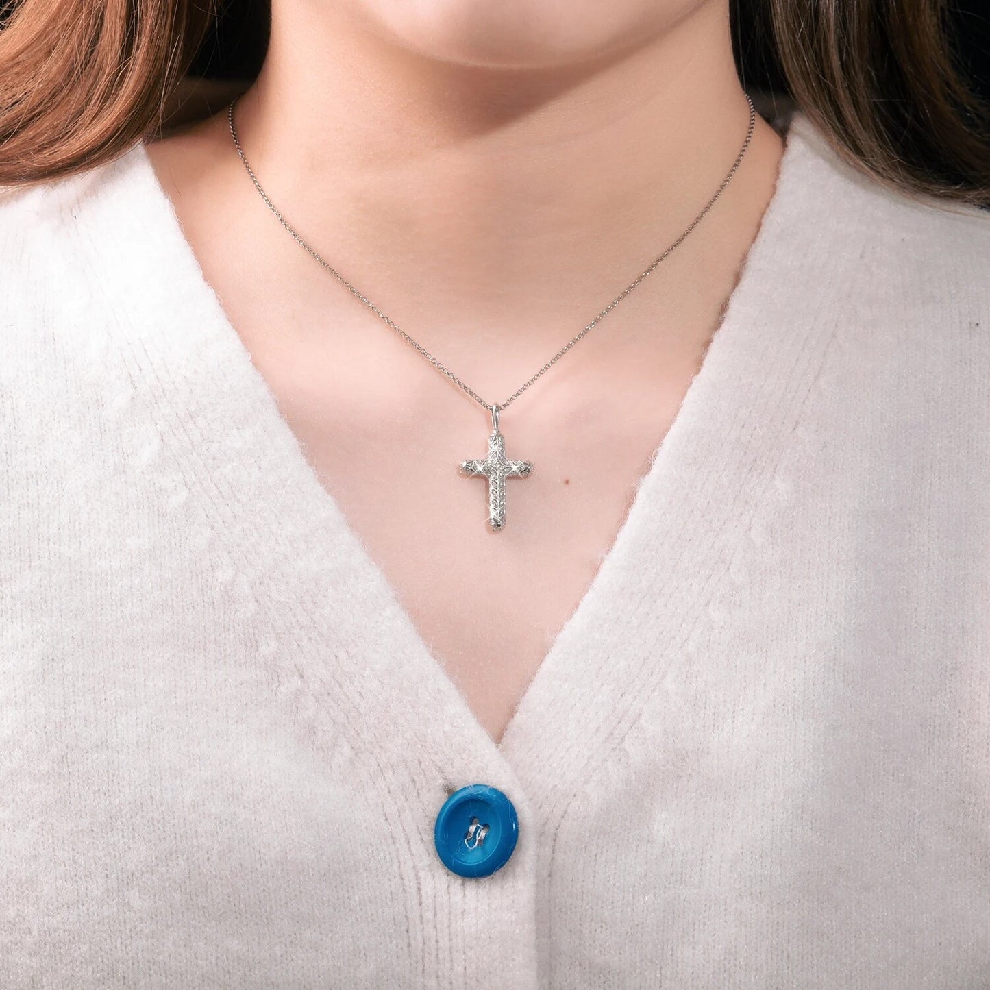 Pattern Cross Pendant