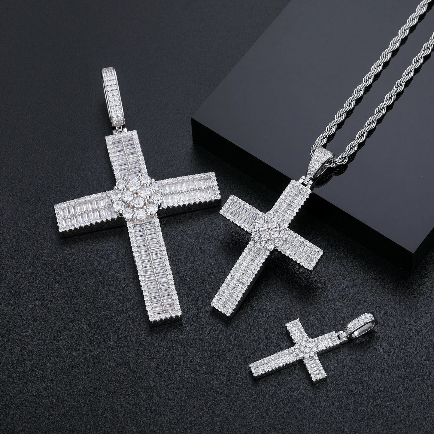 Flower Cross Pendant