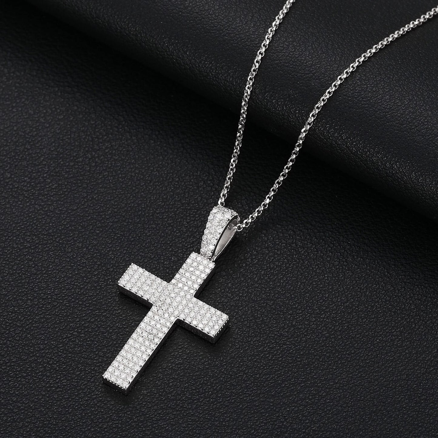 4 Row Cross Pendant