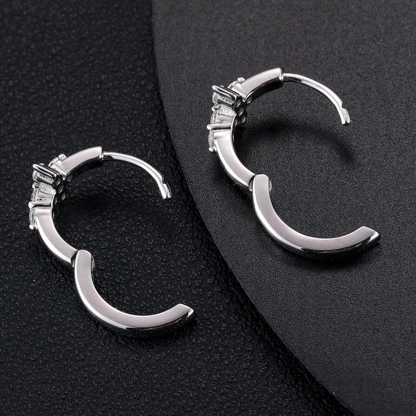 Cross Hoop Earrings