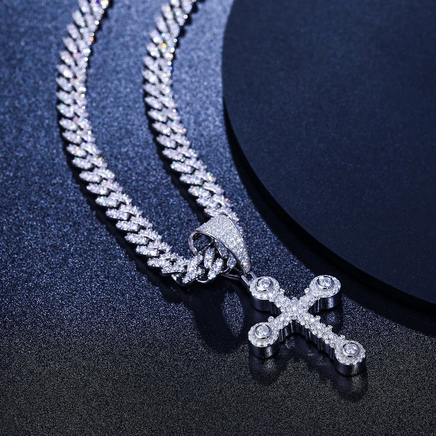 Star Stud Cross Pendant