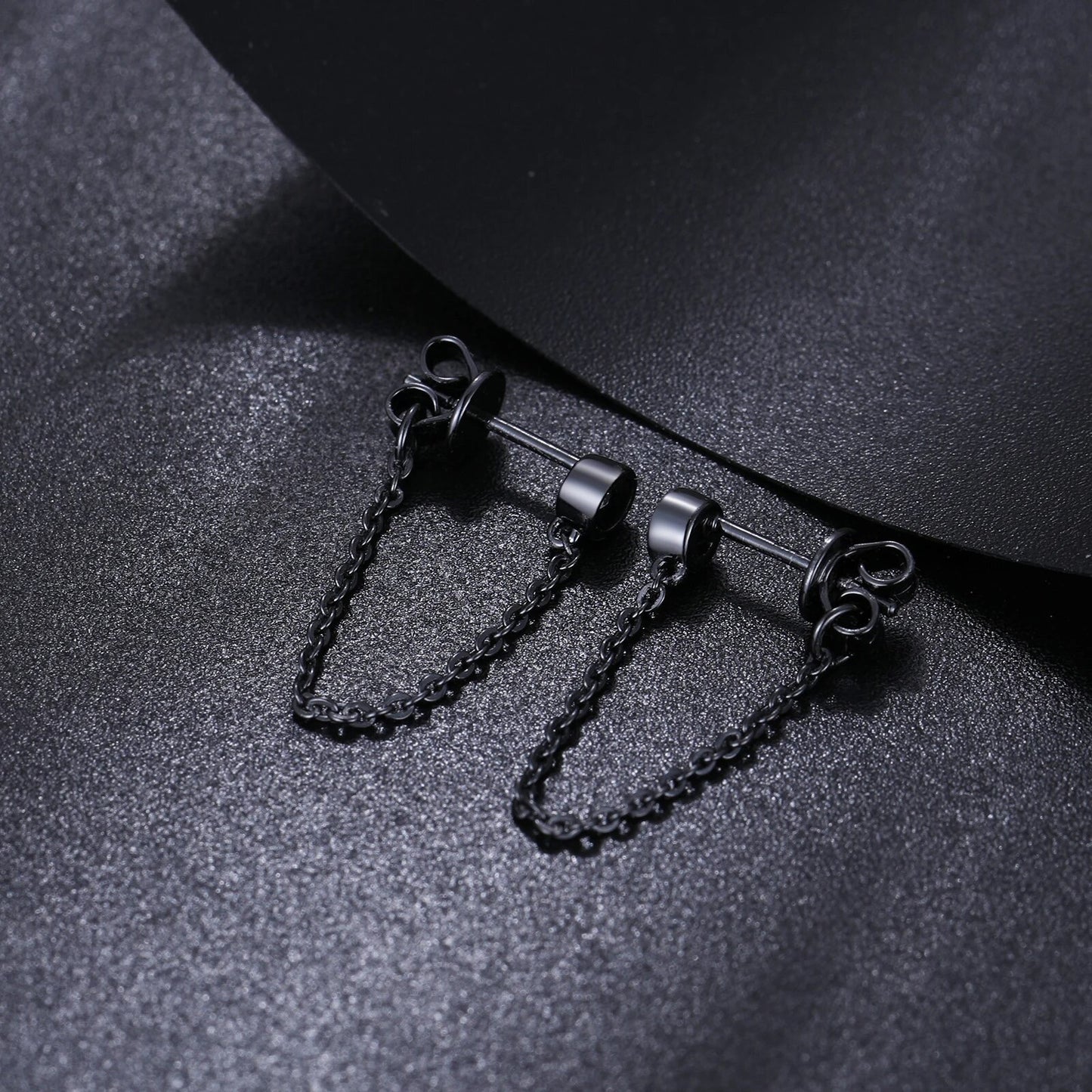 Black Chains Earrings