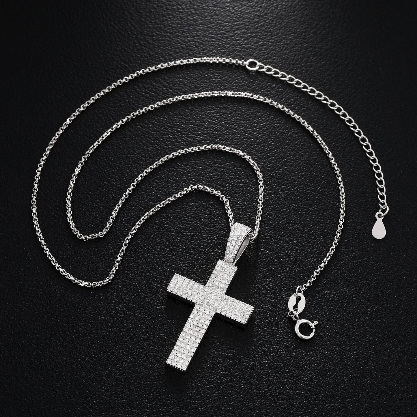 4 Row Cross Pendant