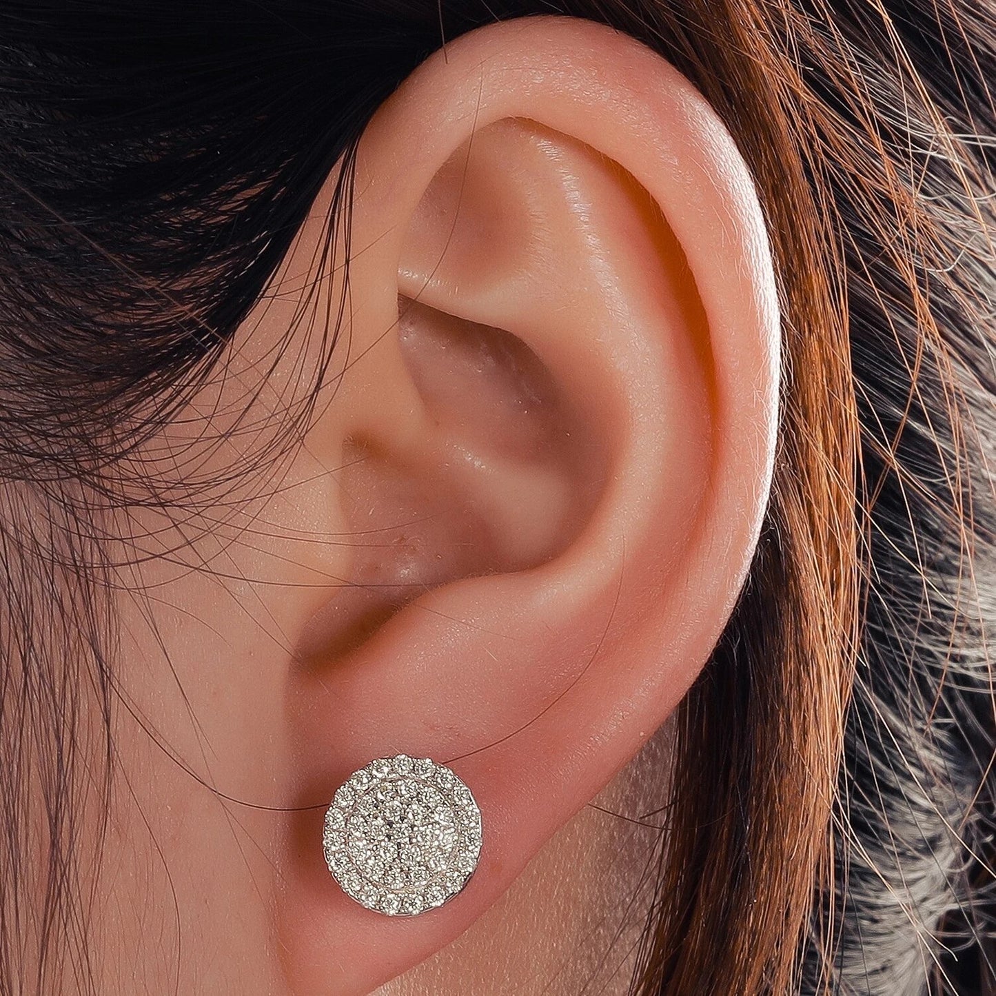 Lifted Circle Earring