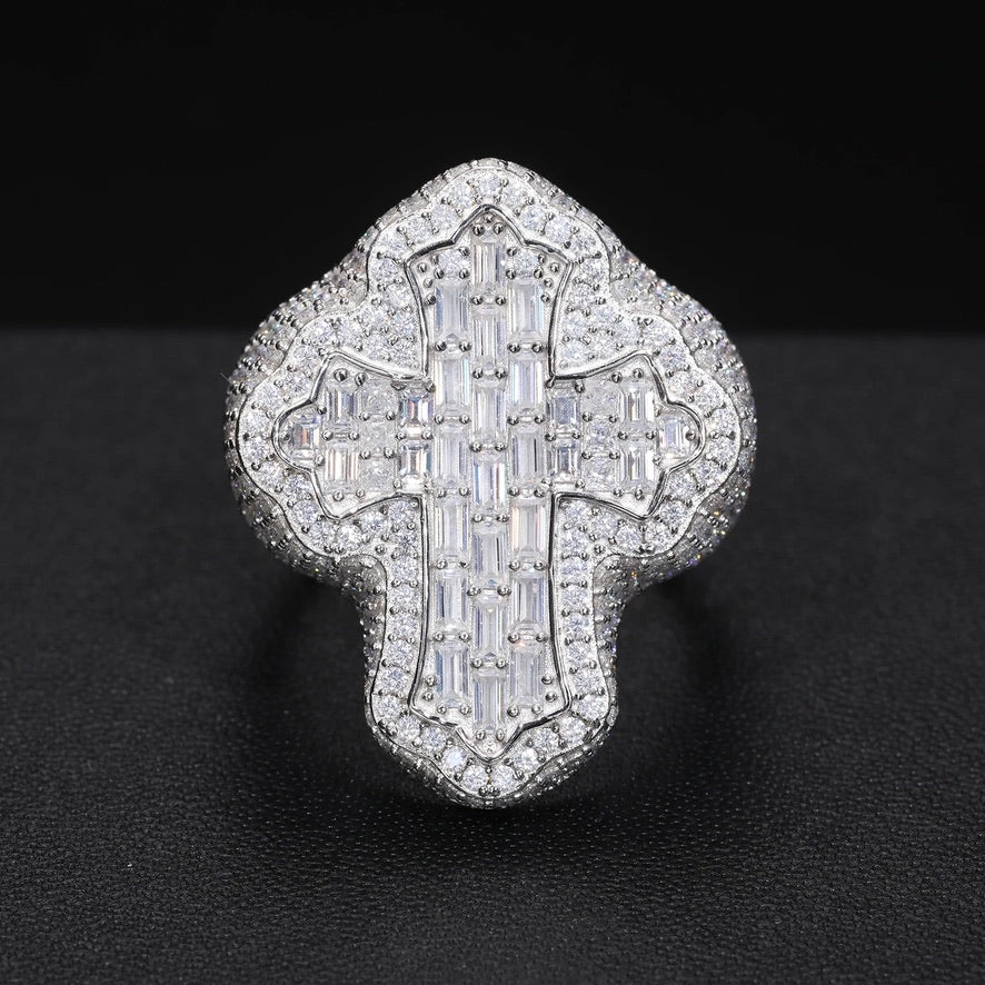 Baguette Cross Ring