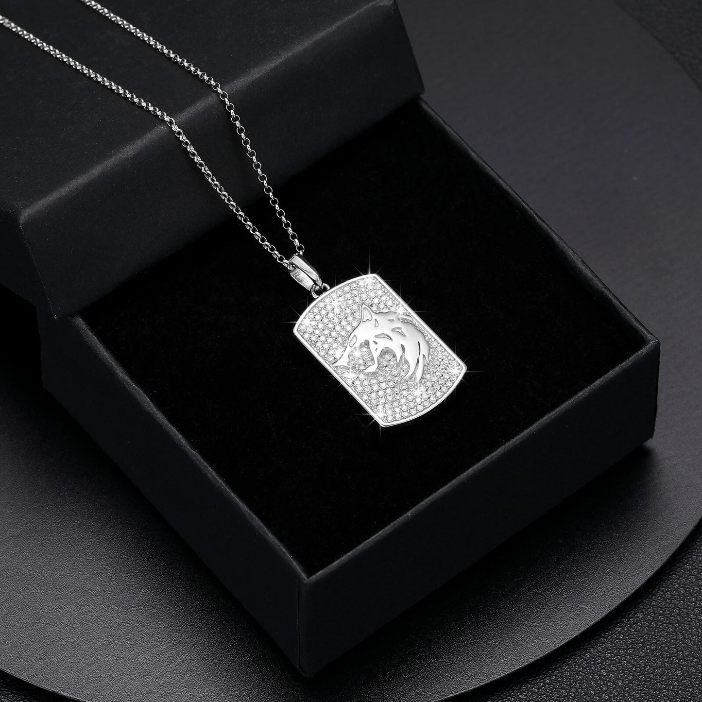 Wolf Tag Pendant