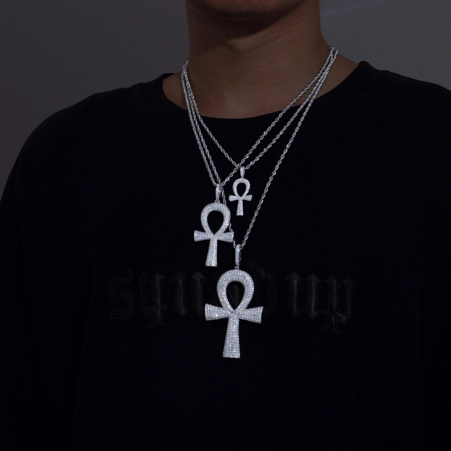 3 Size Cross Pendant