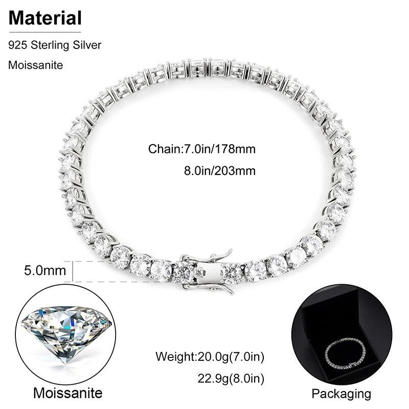 3-5mm Tennis Bracelet