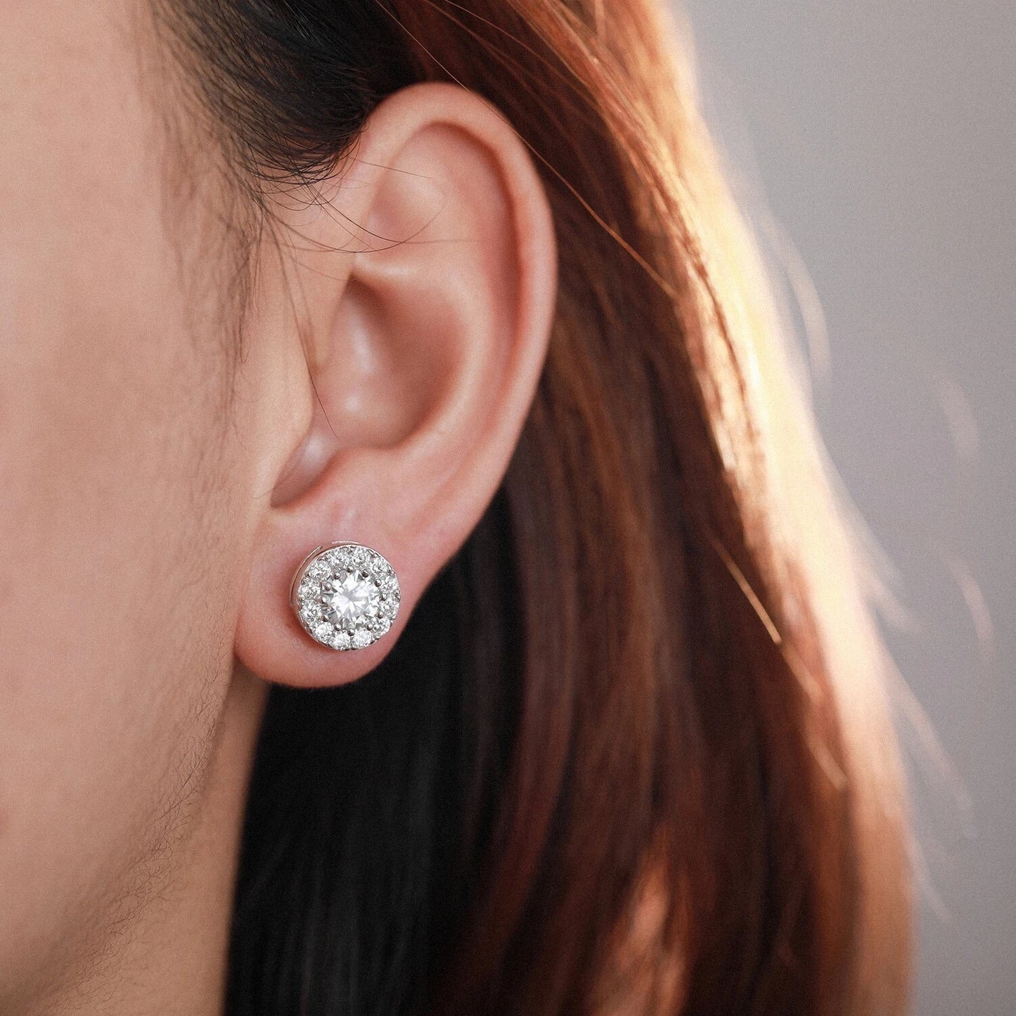 Stone Round Earring